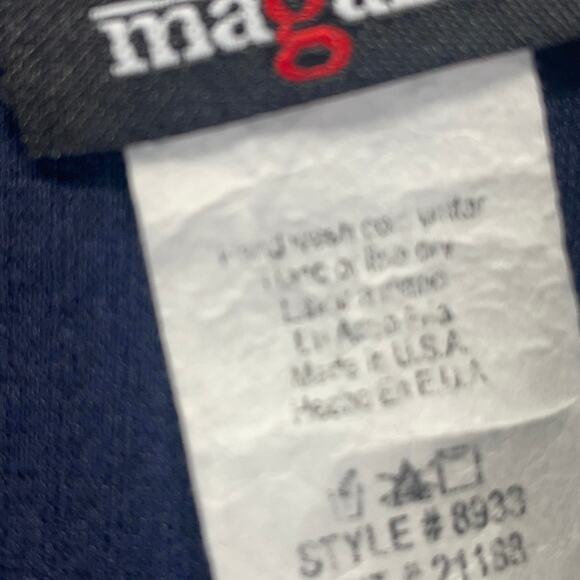 Fashion Magazine Vntg 80s Sleeveless Mini Dress Navy White Scoop Neck Fit Flare - Picture 11 of 14